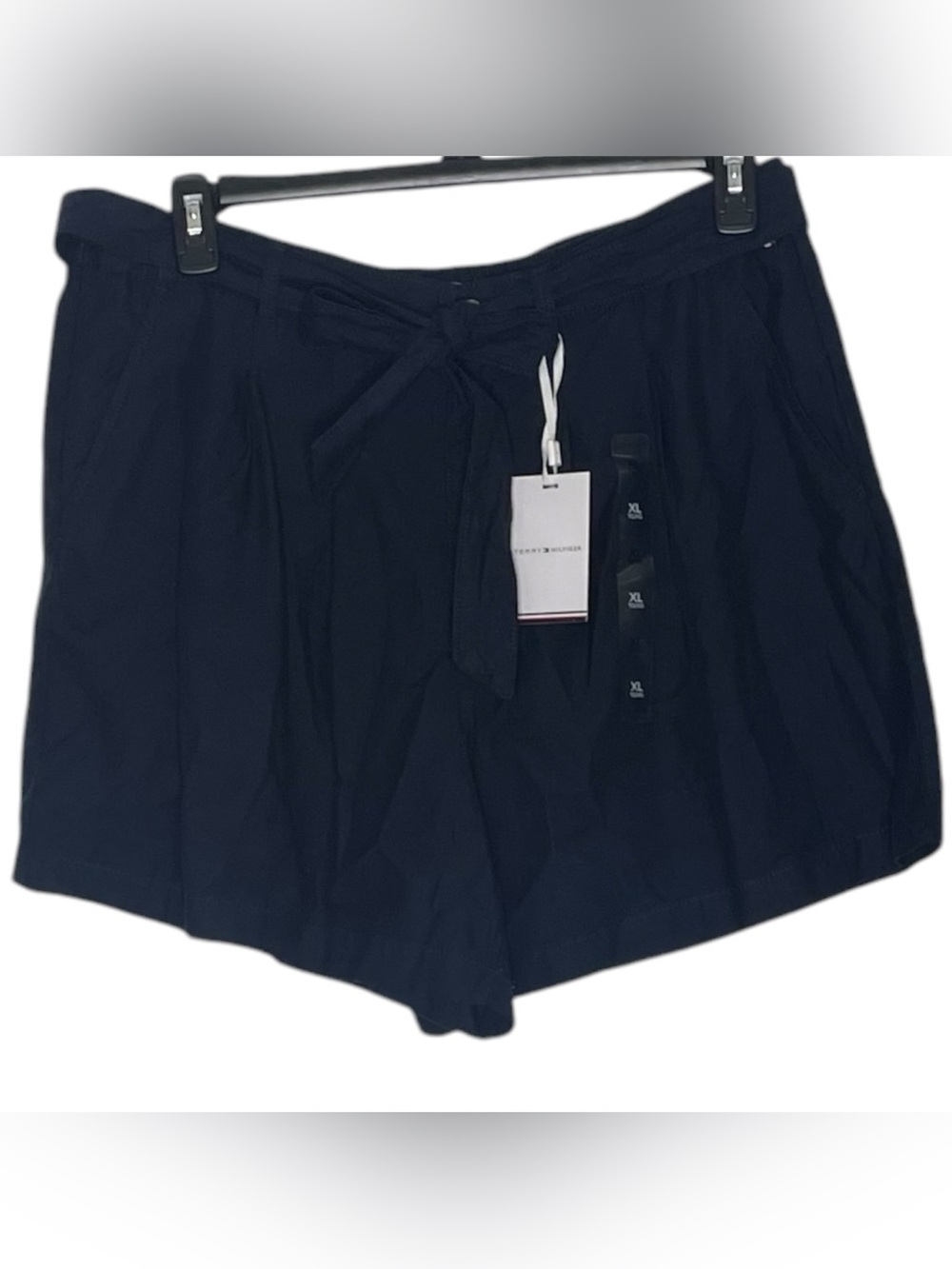 Tommy Hilfiger Women’s Belted Shorts Blue XL NWT